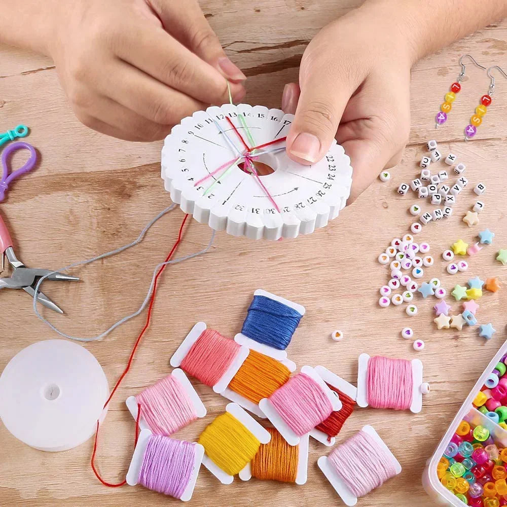 4655Pcs DIY Beads Bracelet Kit Making Necklace Manual Toys for Girls Pearls Games Handmade Children'S Gift Material Elastic Kids