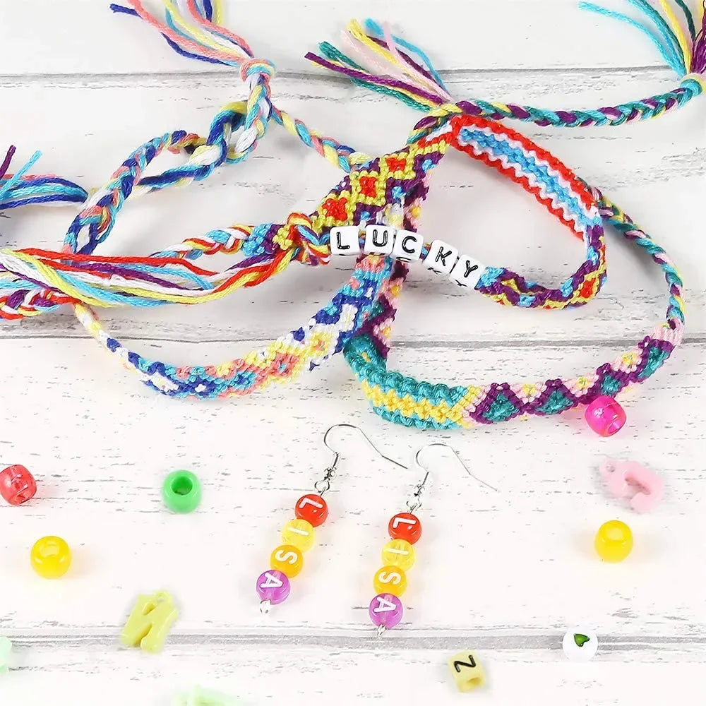 4655Pcs DIY Beads Bracelet Kit Making Necklace Manual Toys for Girls Pearls Games Handmade Children'S Gift Material Elastic Kids